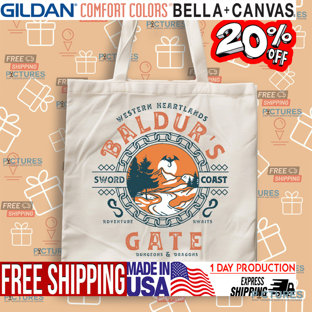 Western Heartlands Baldur's Gate Dungeons and Dragons Sword Coast Adventure Awaits Shirt