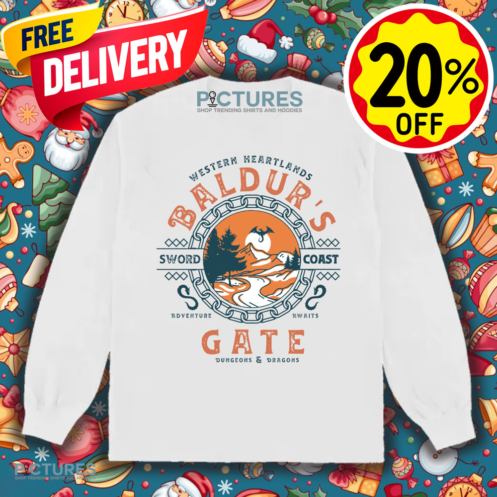 Western Heartlands Baldur's Gate Dungeons and Dragons Sword Coast Adventure Awaits Shirt