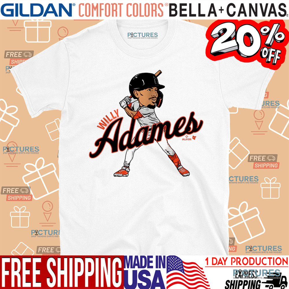 Willy Adames San Francisco caricature shirt