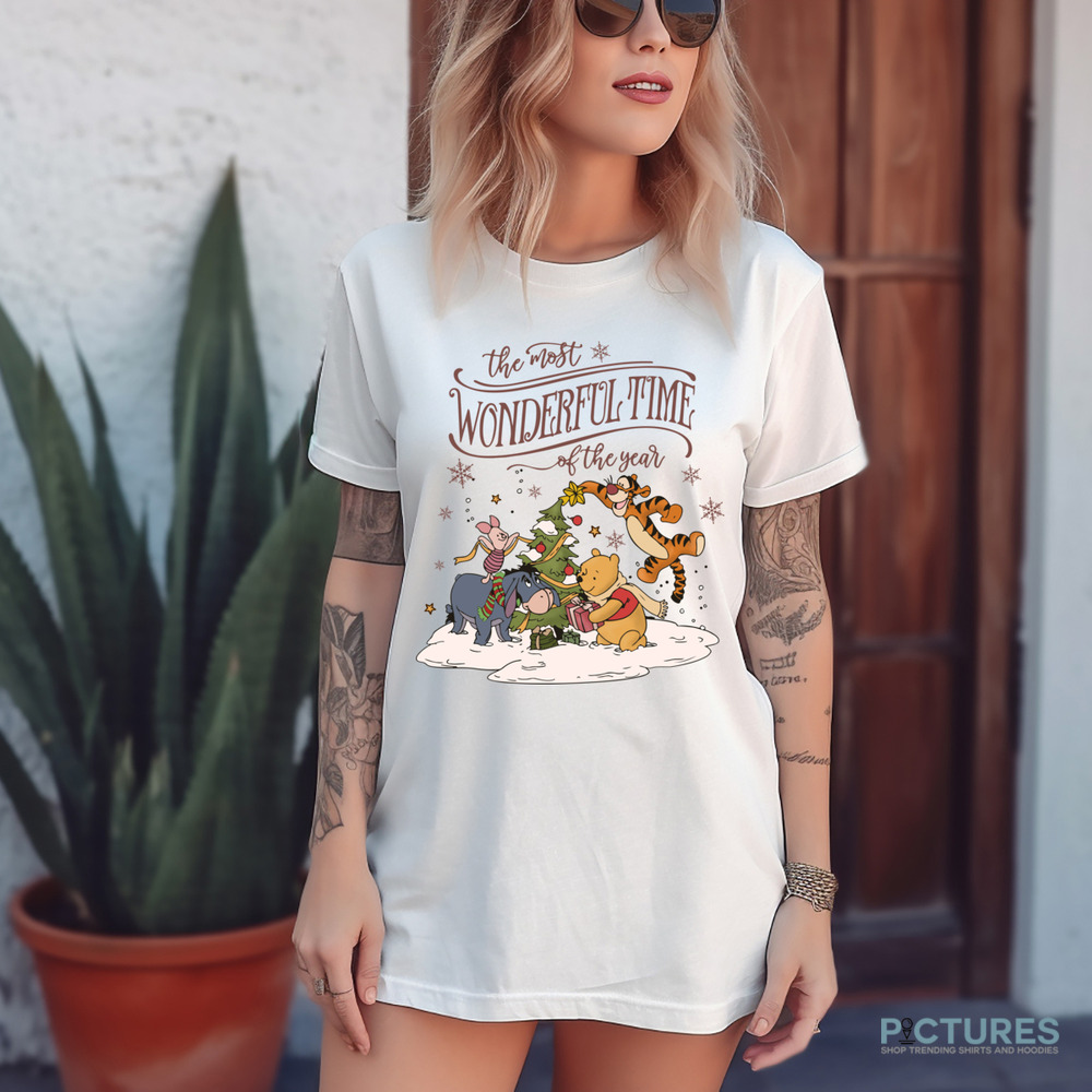 Winnie Pooh and Friends The Most Wonderful Time Of The Year Christmas Shirt
