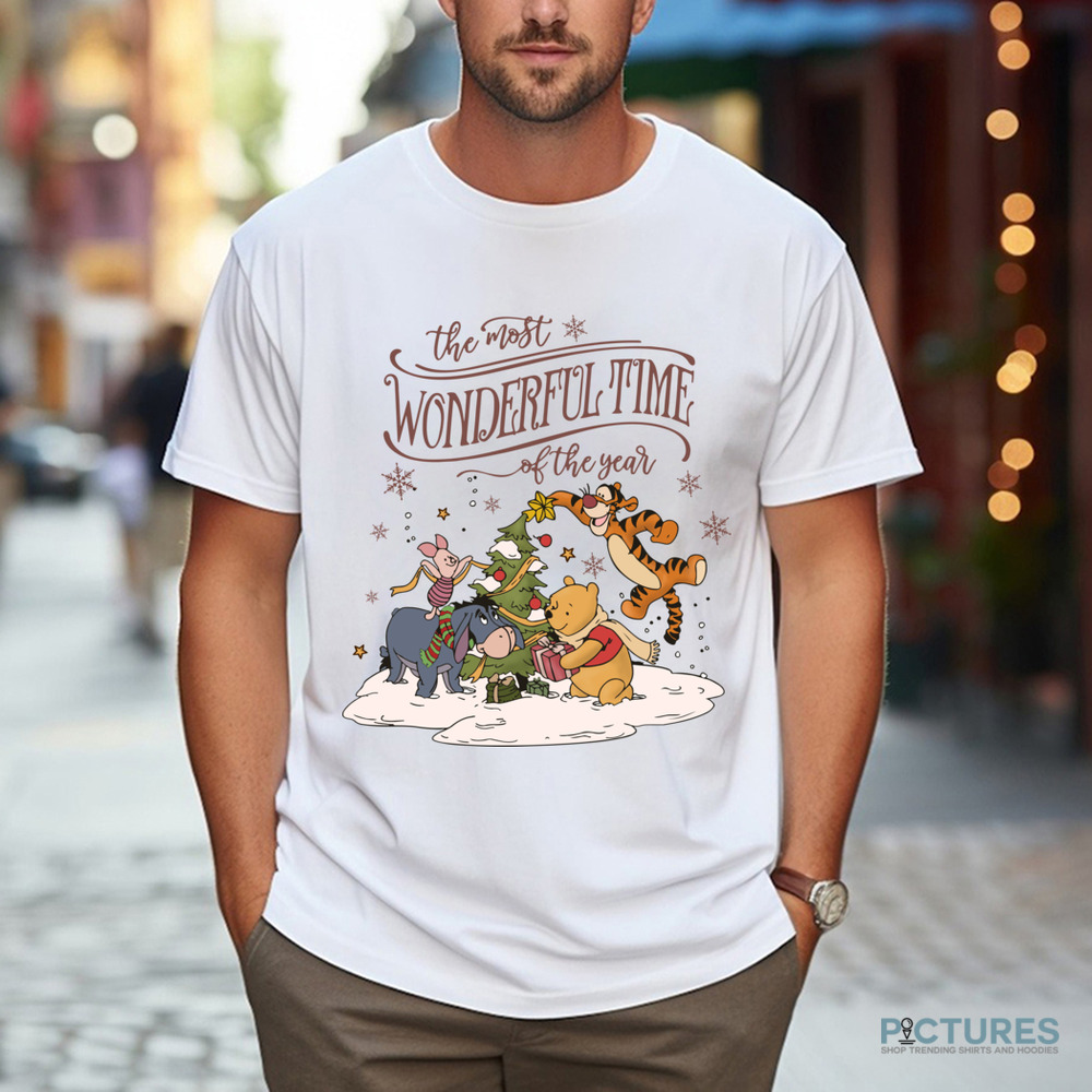 Winnie Pooh and Friends The Most Wonderful Time Of The Year Christmas Shirt