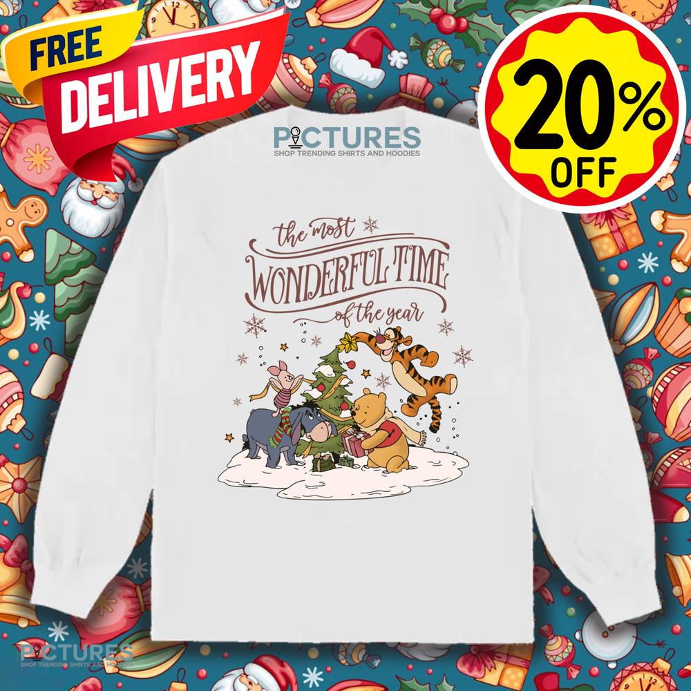 Winnie Pooh and Friends The Most Wonderful Time Of The Year Christmas Shirt