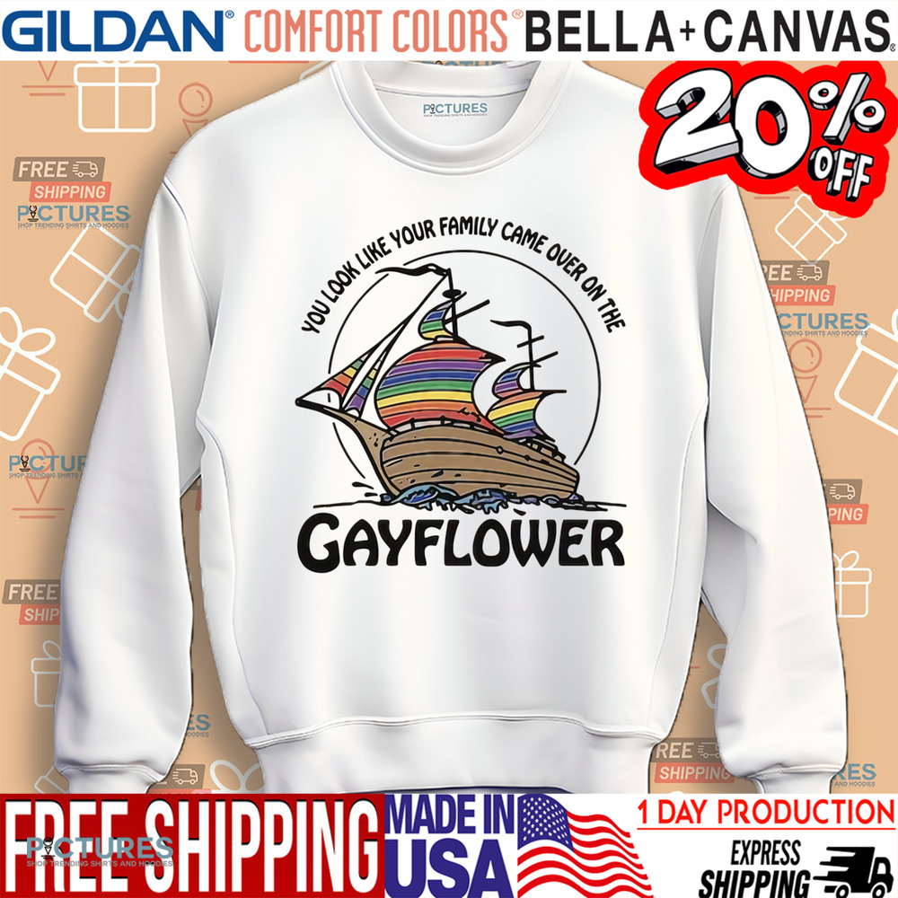 You Look Like Your Family Came Over On The Gayflower Shirt