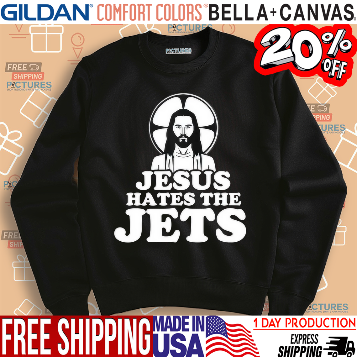 Jesus Hates The Jets Shirt
