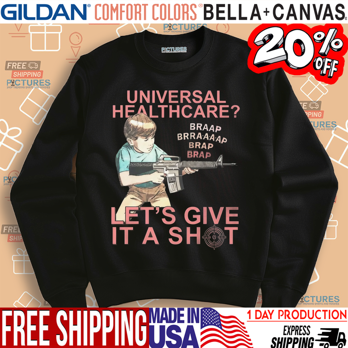 Universal Healthcare Let’s Give It A Shot Shirt