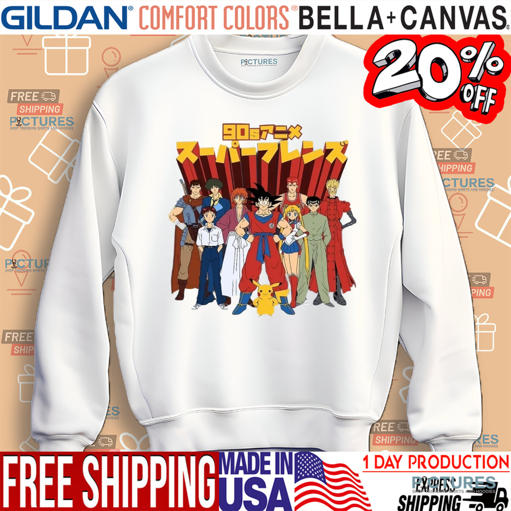 90s Anime Super Friends Shirt