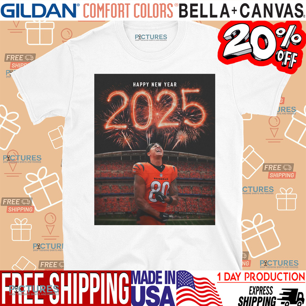 Andrei Iosivas Bengals Happy New Year 2025 Shirt Andrei Iosivas Bengals Happy New Year 2025 Shirt