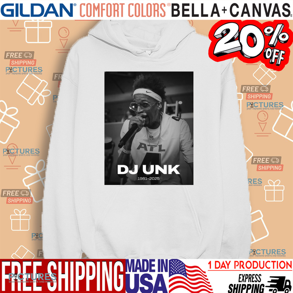 Atlanta Falcons Rest in Peace DJ Unk 1981-2025 Walk It Out Poster Shirt