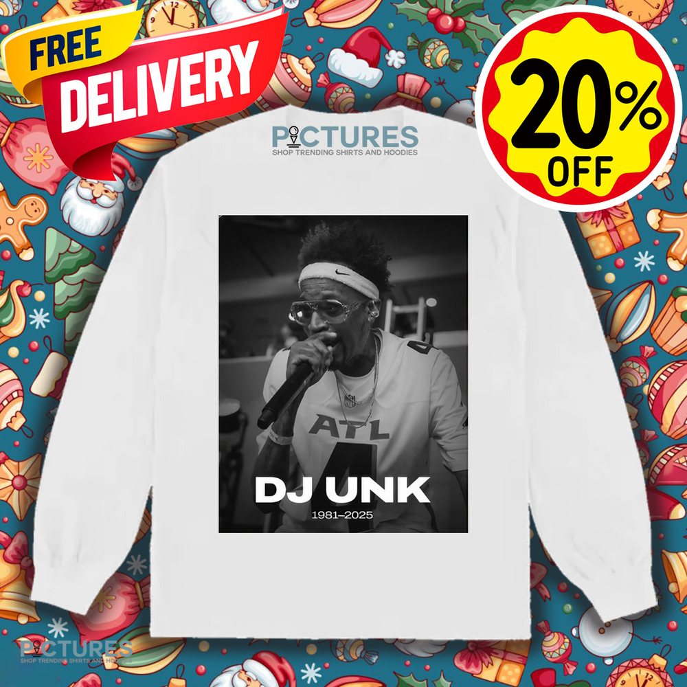 Atlanta Falcons Rest in Peace DJ Unk 1981-2025 Walk It Out Poster Shirt