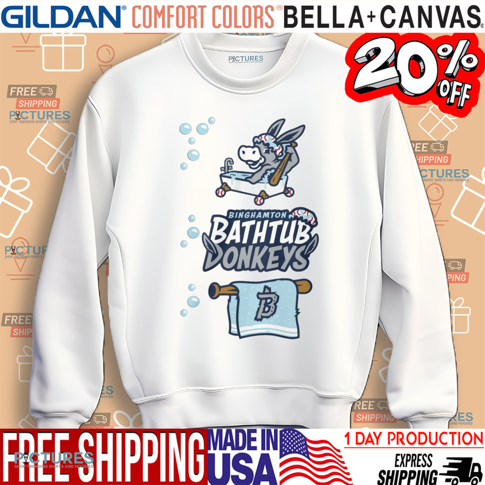 Binghamton Rumble Ponies Binghamton Bathtub Donkeys Shirt