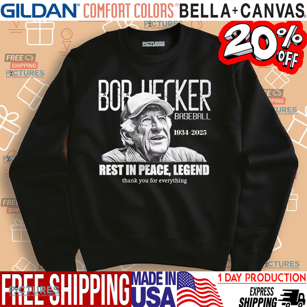Bob Uecker Baseball 1934-2025 Rest In Peace Legend Thank You For Everything Shirt