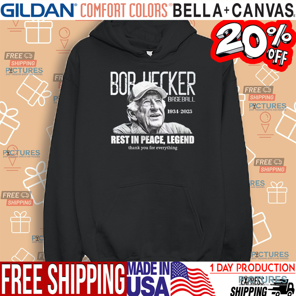 Bob Uecker Baseball 1934-2025 Rest In Peace Legend Thank You For Everything Shirt