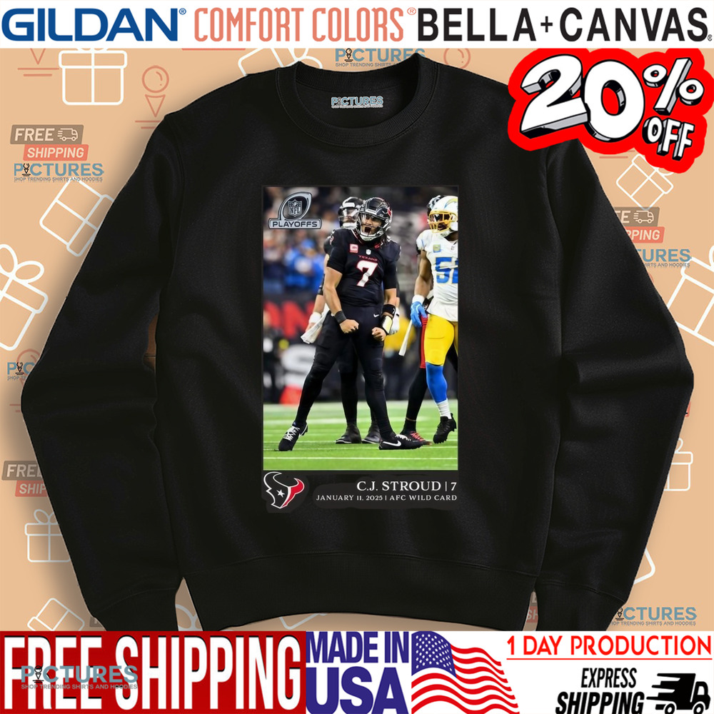 C.J. Stroud Houston Texans NFL Flash Features Wild Card Shirt