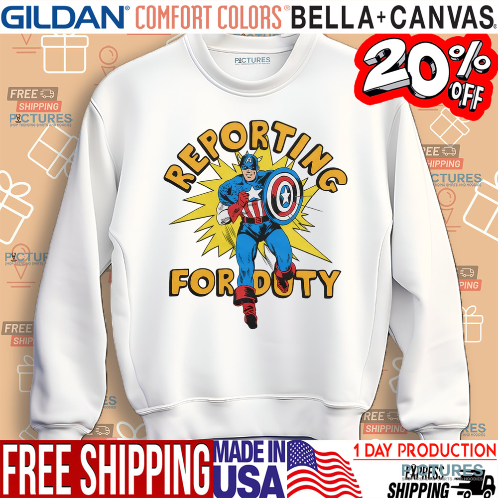 Captain America Reporting For Duty Shirt