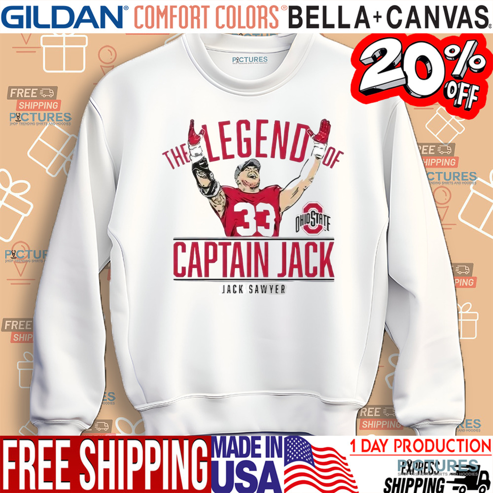 Captain Jack Sawyer The Legend Of Ohio State Shirt