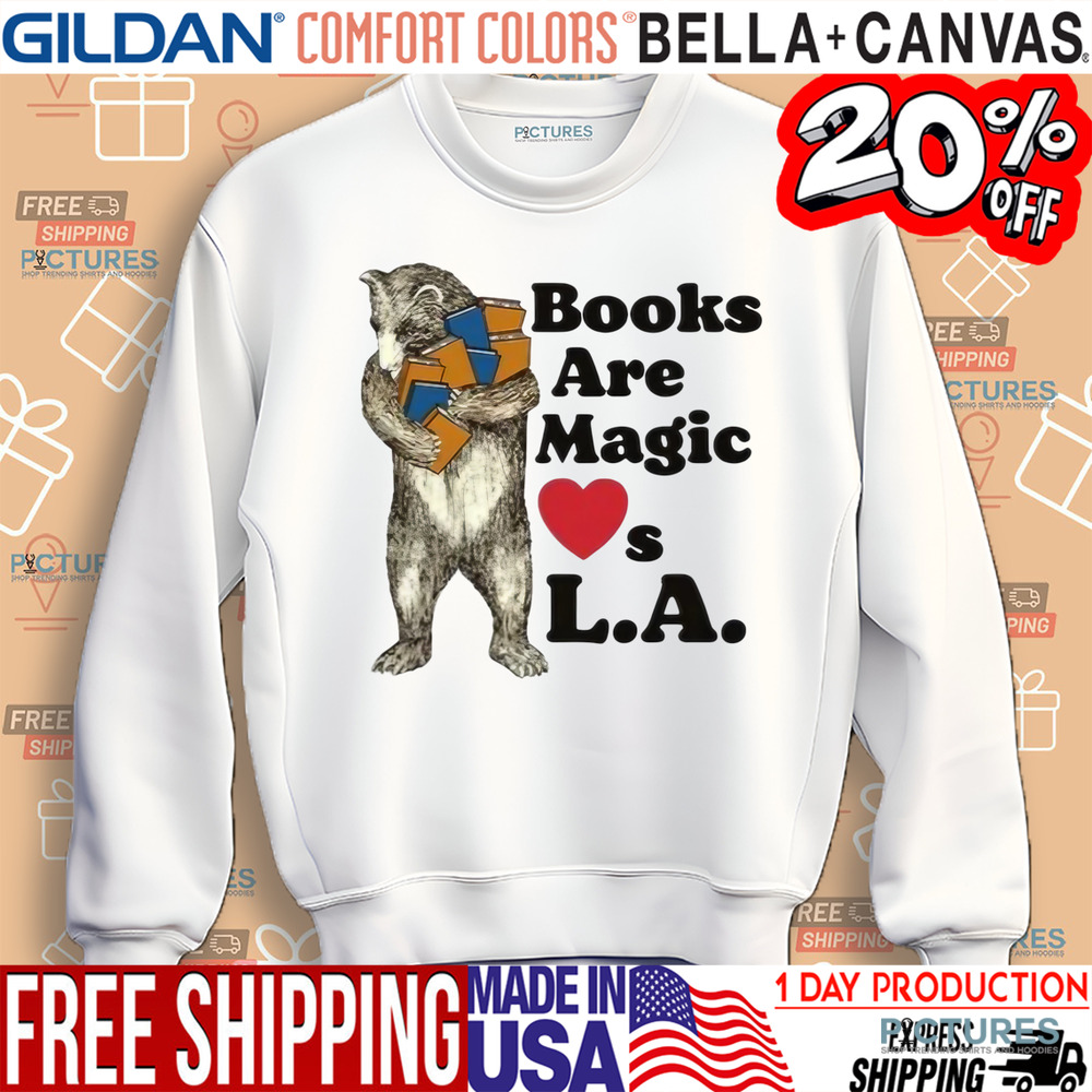 Cat Books Are Magic Loves La Shirt