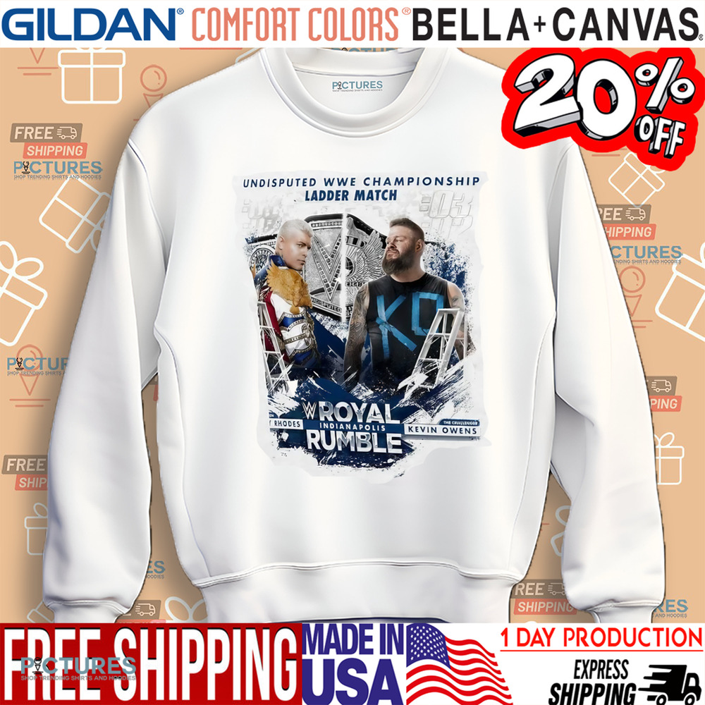 Cody Rhodes vs. Kevin Owens Royal Rumble 2025 Undisputed WWE Championship Ladder Match Shirt