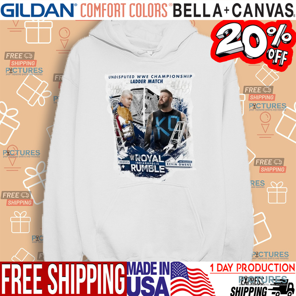 Cody Rhodes vs. Kevin Owens Royal Rumble 2025 Undisputed WWE Championship Ladder Match Shirt