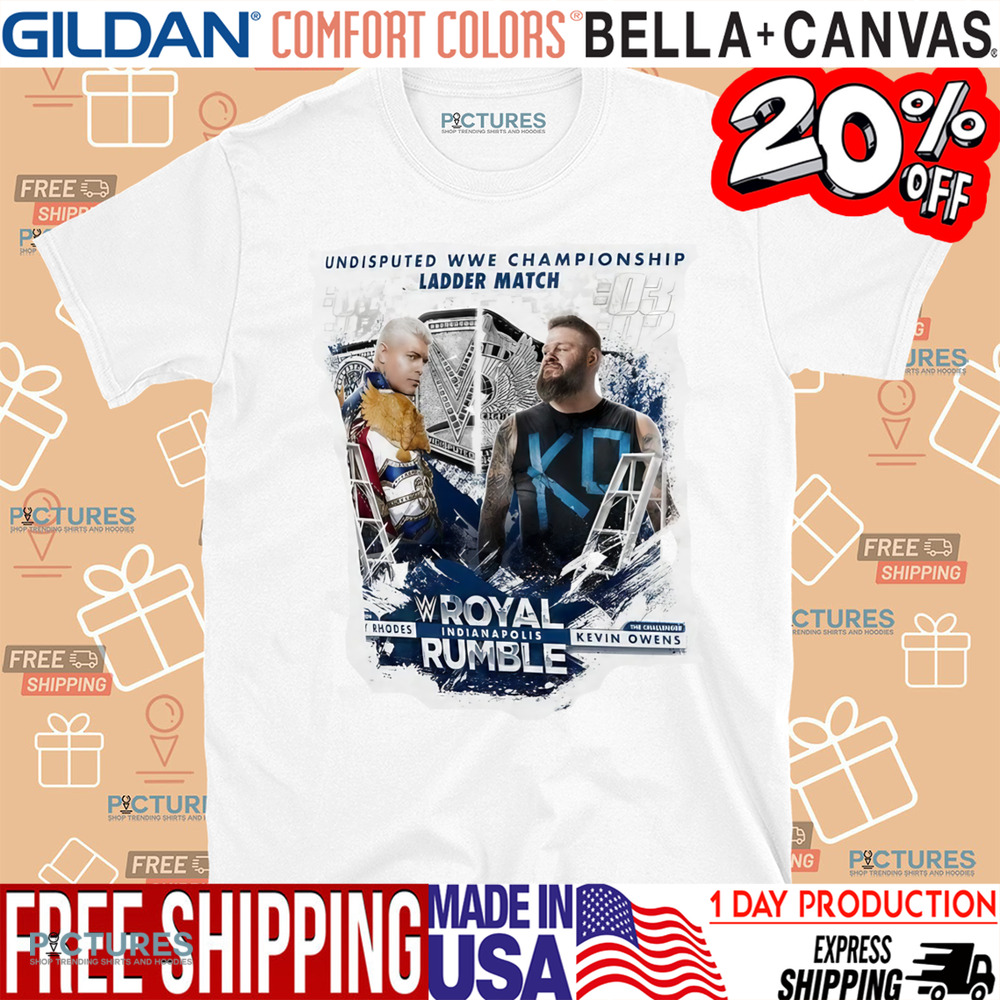 Cody Rhodes vs. Kevin Owens Royal Rumble 2025 Undisputed WWE Championship Ladder Match Shirt