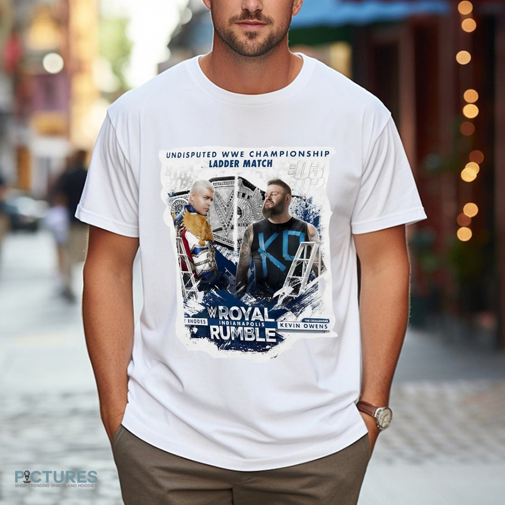 Cody Rhodes vs. Kevin Owens Royal Rumble 2025 Undisputed WWE Championship Ladder Match Shirt