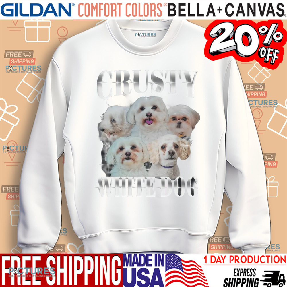 Crusty White Dog Shirt