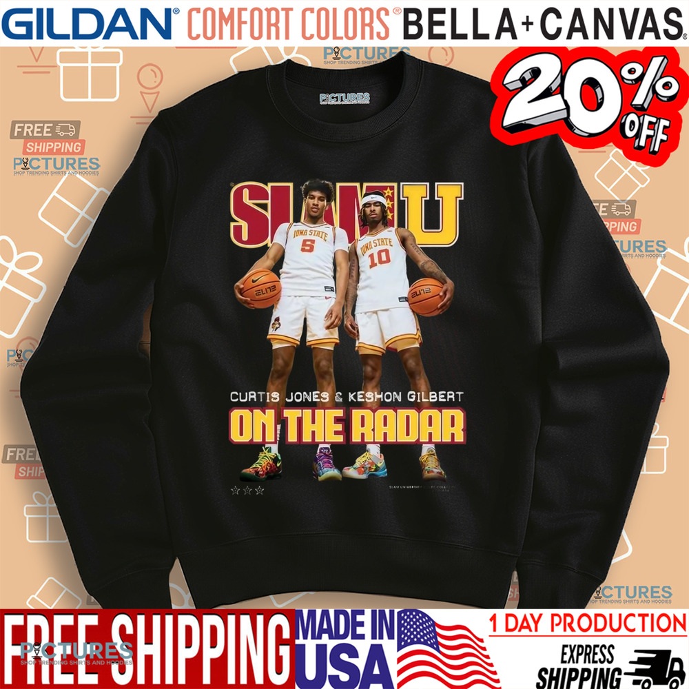 Curtis Jones And Keshon Gilbert On The Radar Iowa State Cyclones The Second Ever SLAMU Cover Shirt