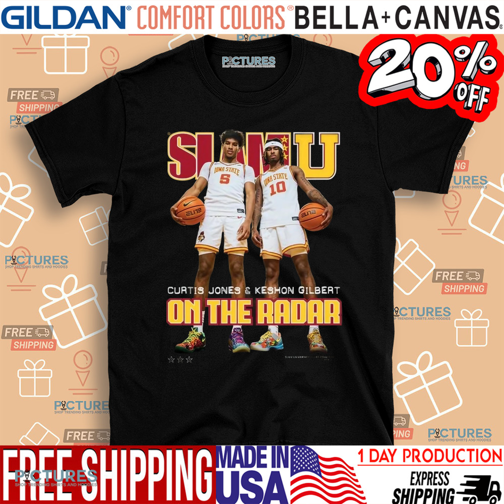 Curtis Jones And Keshon Gilbert On The Radar Iowa State Cyclones The Second Ever SLAMU Cover Shirt