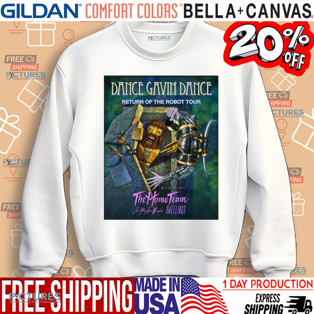 Dance Gavin Dance Launching Return Of The Robot North American Tour Shirt
