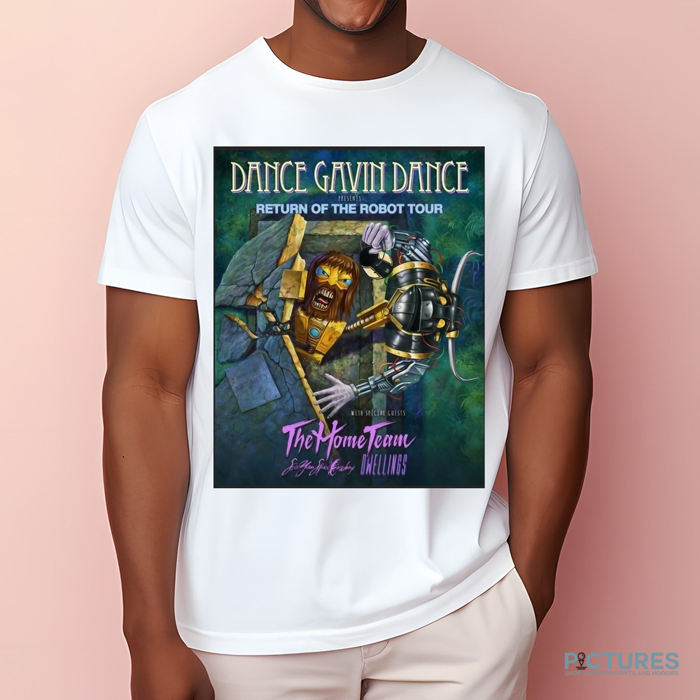 Dance Gavin Dance Launching Return Of The Robot North American Tour Shirt