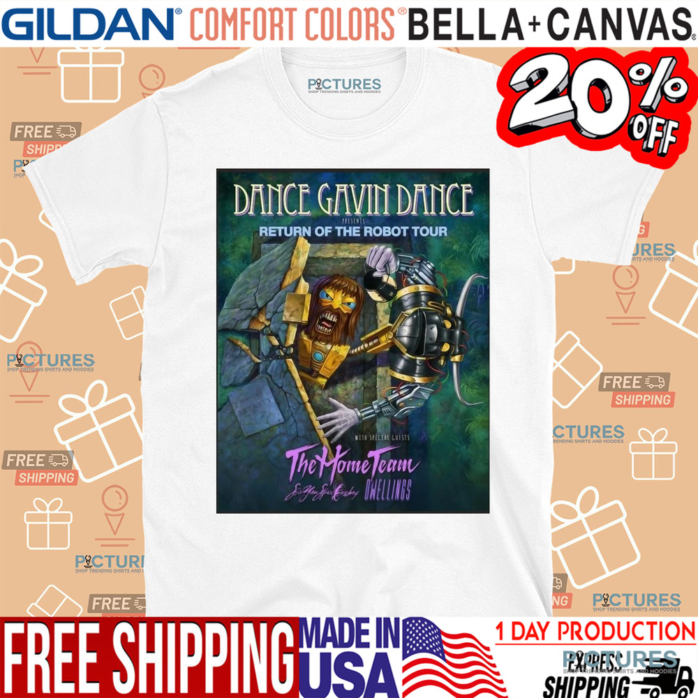 Dance Gavin Dance Launching Return Of The Robot North American Tour Shirt