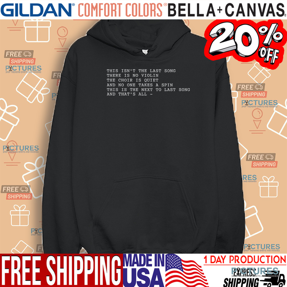 Dancer In The Dark Lyrics De by Lars von Trier This Is The Last Song Shirt