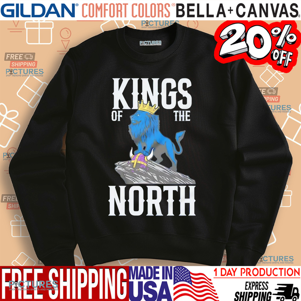 Detroit Lions King Of The North 2025 Shirt