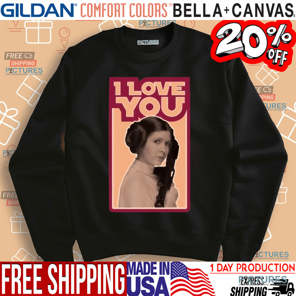 Disney Star Wars Princess Leia I Love You I Know Shirt