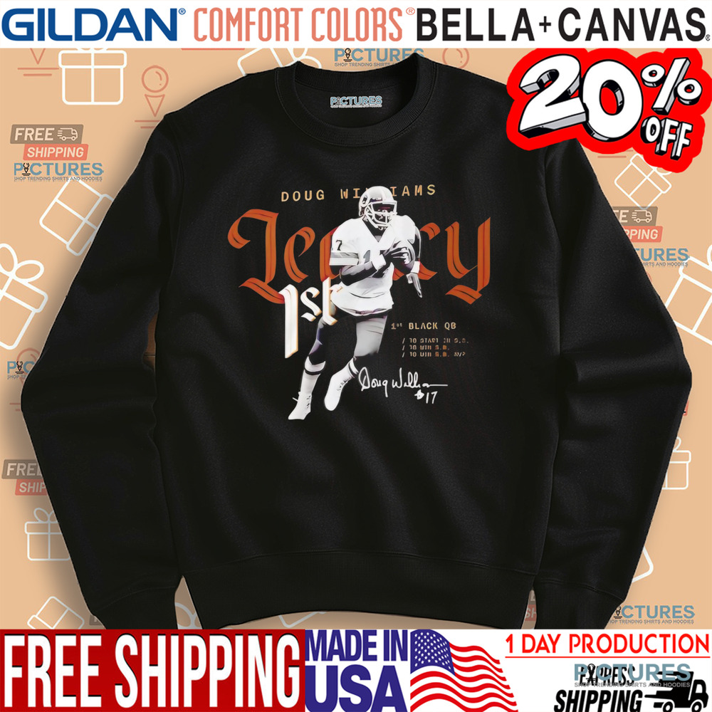 Doug Williams Nfl Washington Commanders Legacy 1st Graphic Signature Shirt
