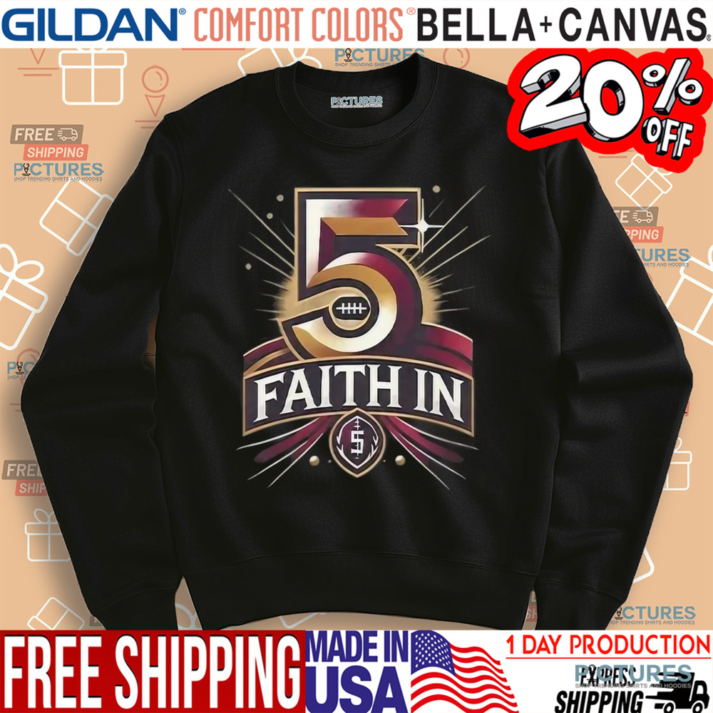 Faith In 5 Commanders Jayden Daniels Shirt