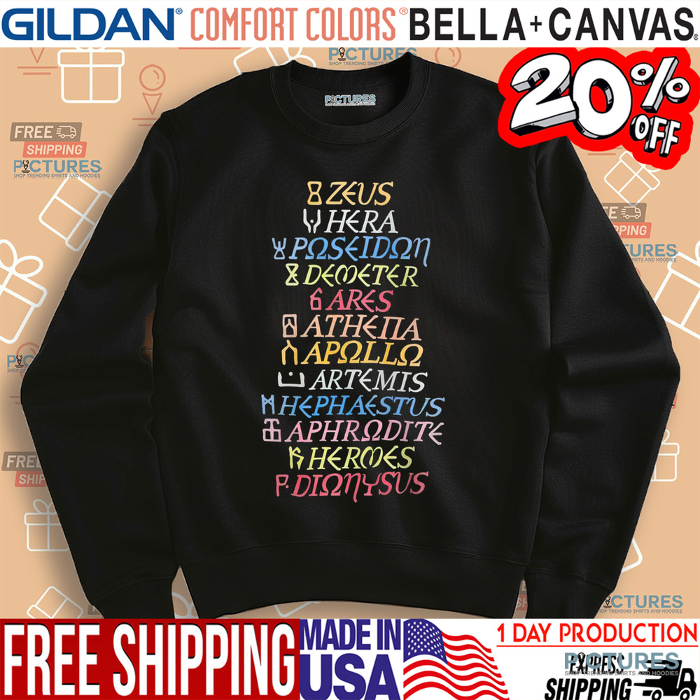 Gods Of Olympus Percy Jackson And The Olympians Shirt