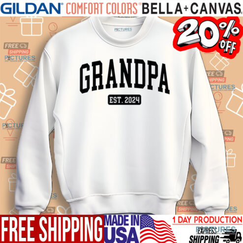 Grandpa Est. 2024 Custom Shirt