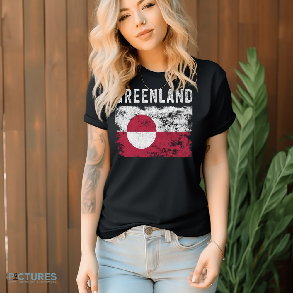 Greenland Flag Vintage Shirt Greenland Flag Vintage Shirt