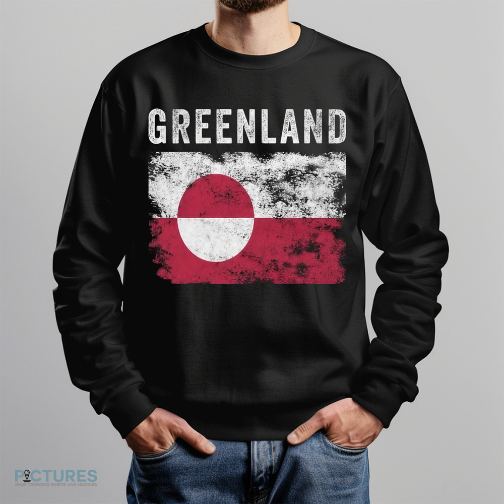 Greenland Flag Vintage Shirt Greenland Flag Vintage Shirt
