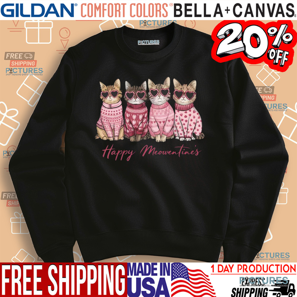 Happy Meowentine's Valentine's Day Shirt