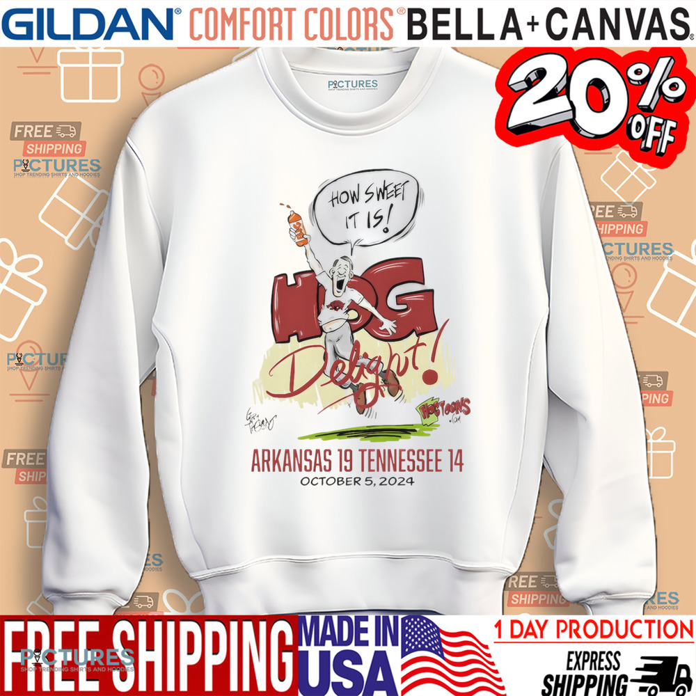 Hog Delight How Sweet It Is Arkansas 19 Tennessee 14 Cartoon