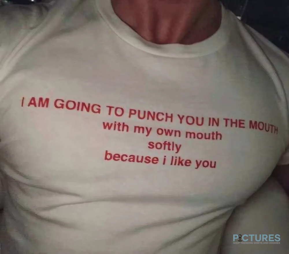 I Am Going to Punch You in The Mouth with My Own Mouth Softly Because I Like You Shirt