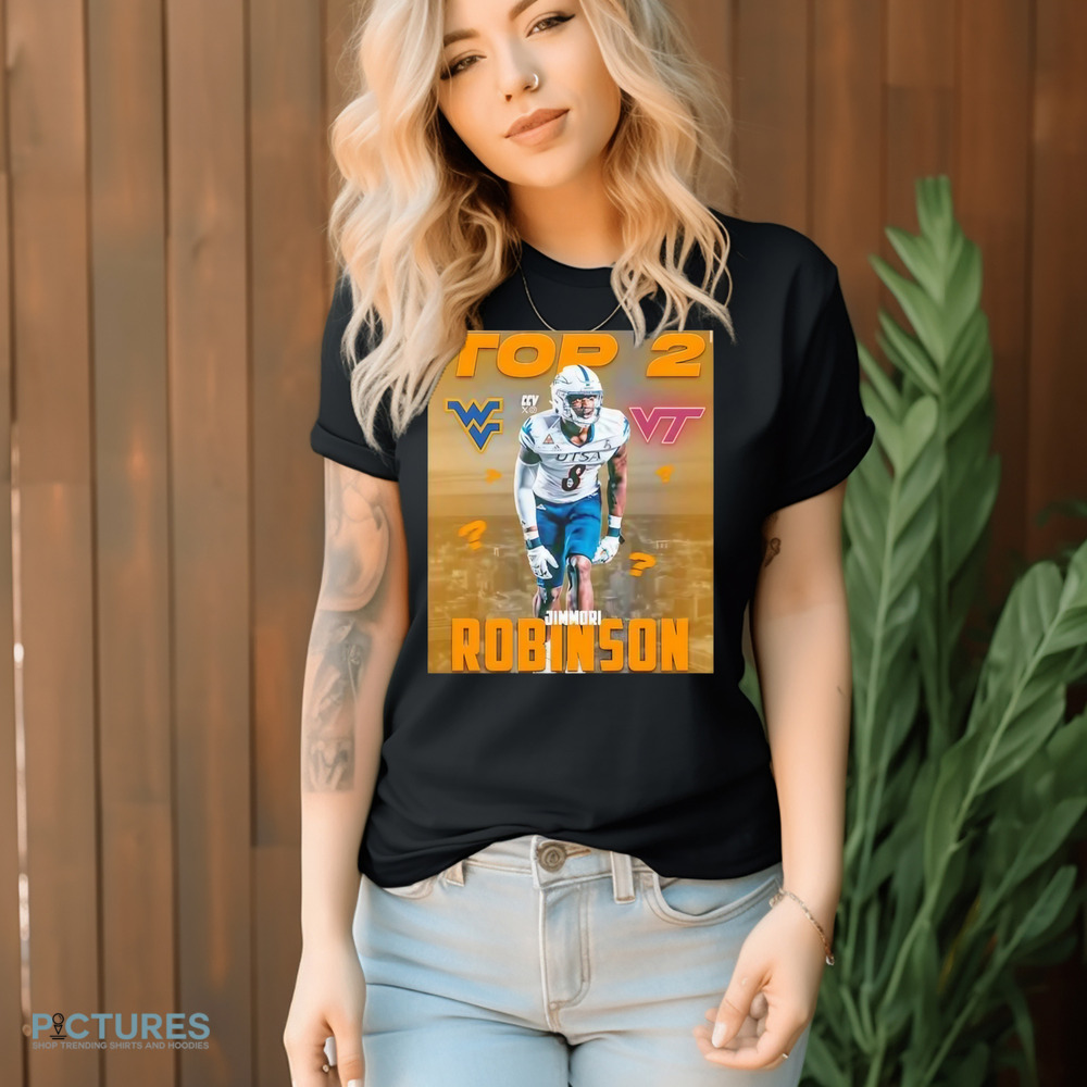 Jimmori Robinson UTSA Roadrunners with West Virginia Mountaineers and Virginia Tech Hokies logo shirt