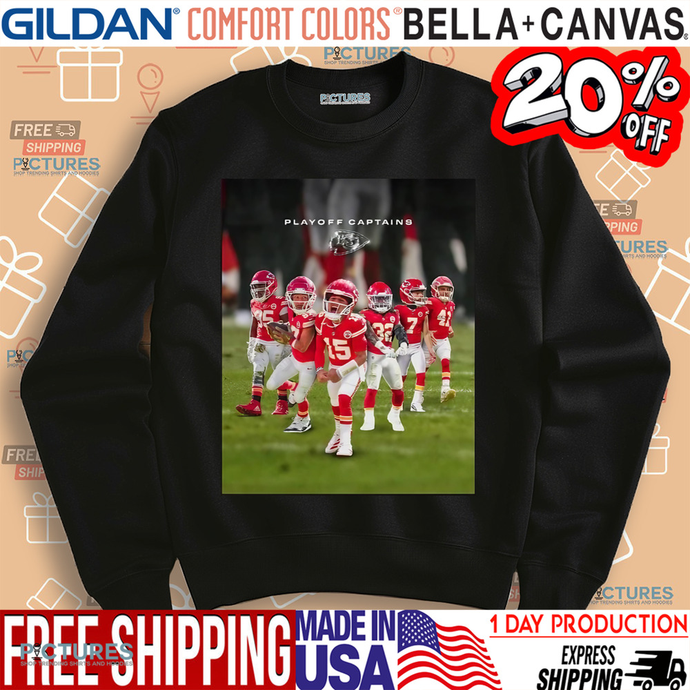 Kansas City Chiefs 2024 Playoff Captains Travis Kelce Patrick Mahomes II Harrison Butker James Winchester Shirt