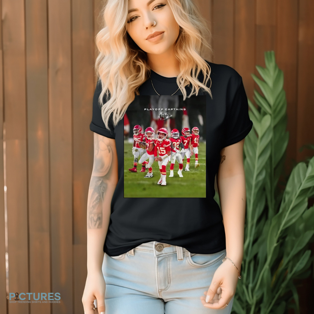 Kansas City Chiefs 2024 Playoff Captains Travis Kelce Patrick Mahomes II Harrison Butker James Winchester Shirt