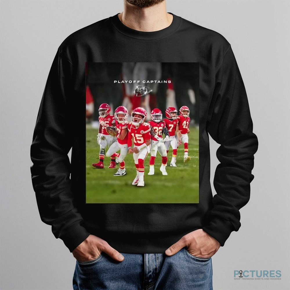 Kansas City Chiefs 2024 Playoff Captains Travis Kelce Patrick Mahomes II Harrison Butker James Winchester Shirt