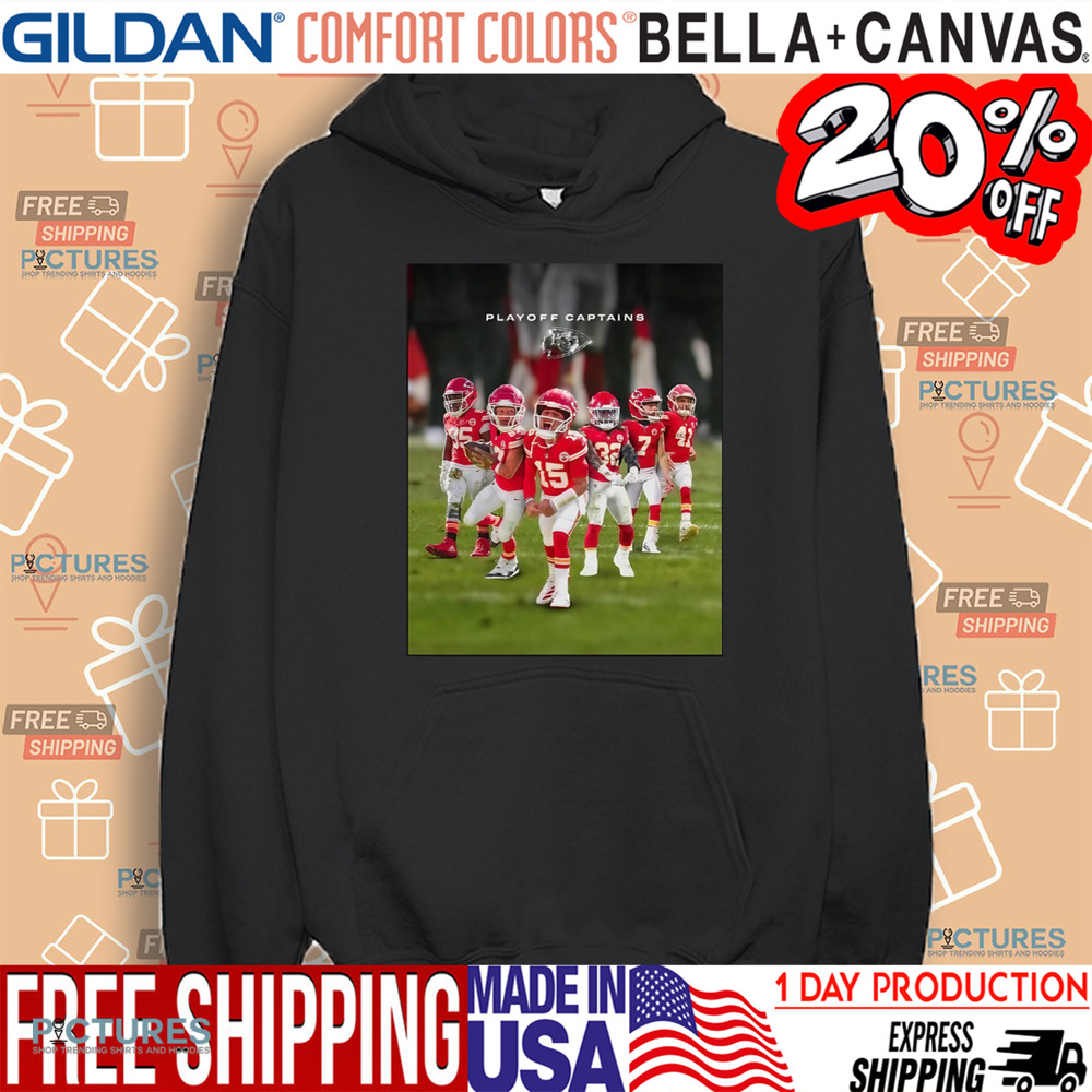 Kansas City Chiefs 2024 Playoff Captains Travis Kelce Patrick Mahomes II Harrison Butker James Winchester Shirt
