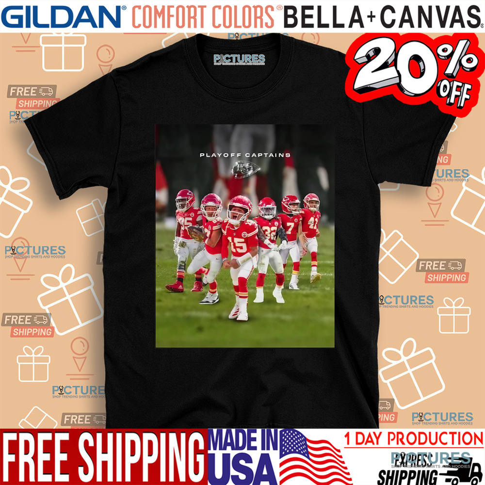 Kansas City Chiefs 2024 Playoff Captains Travis Kelce Patrick Mahomes II Harrison Butker James Winchester Shirt
