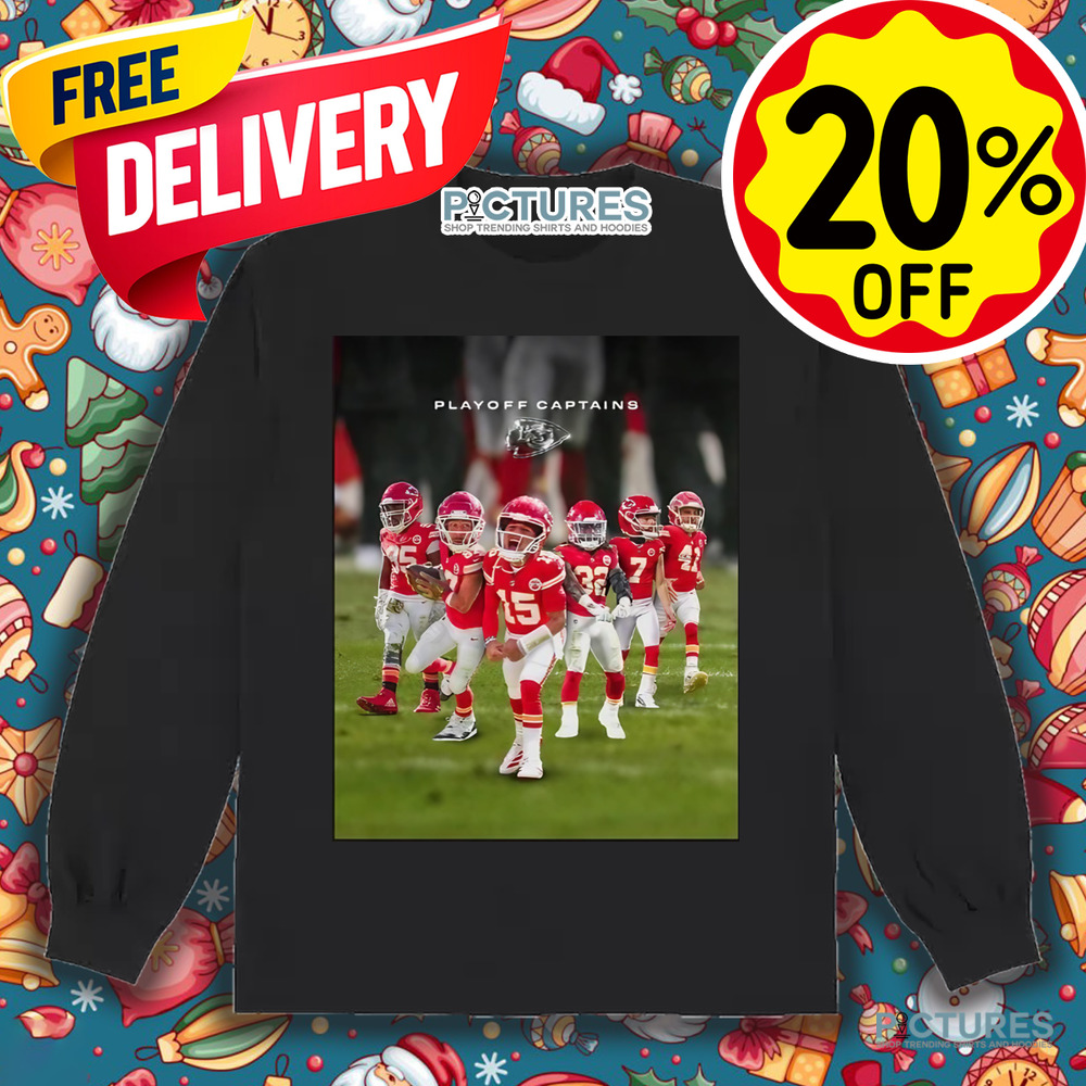 Kansas City Chiefs 2024 Playoff Captains Travis Kelce Patrick Mahomes II Harrison Butker James Winchester Shirt