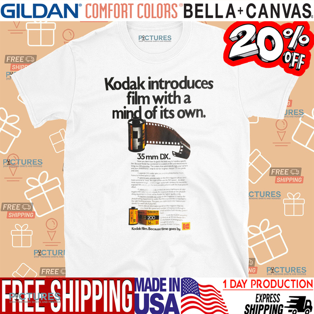 Kodak Introduces Film With A Mind Of Its Own 35mm DX Shirt
